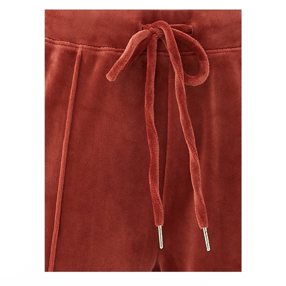 Velour Joggers with Split Front Hem - Picture 3 of 5